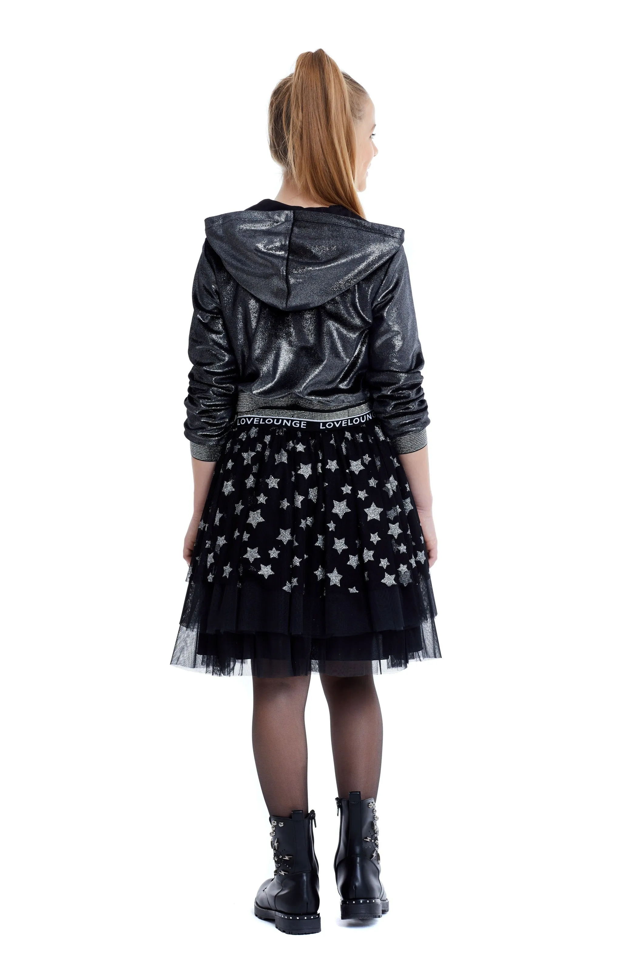 Teen Girl Outfit Velvet Bomber and Tulle Skirt