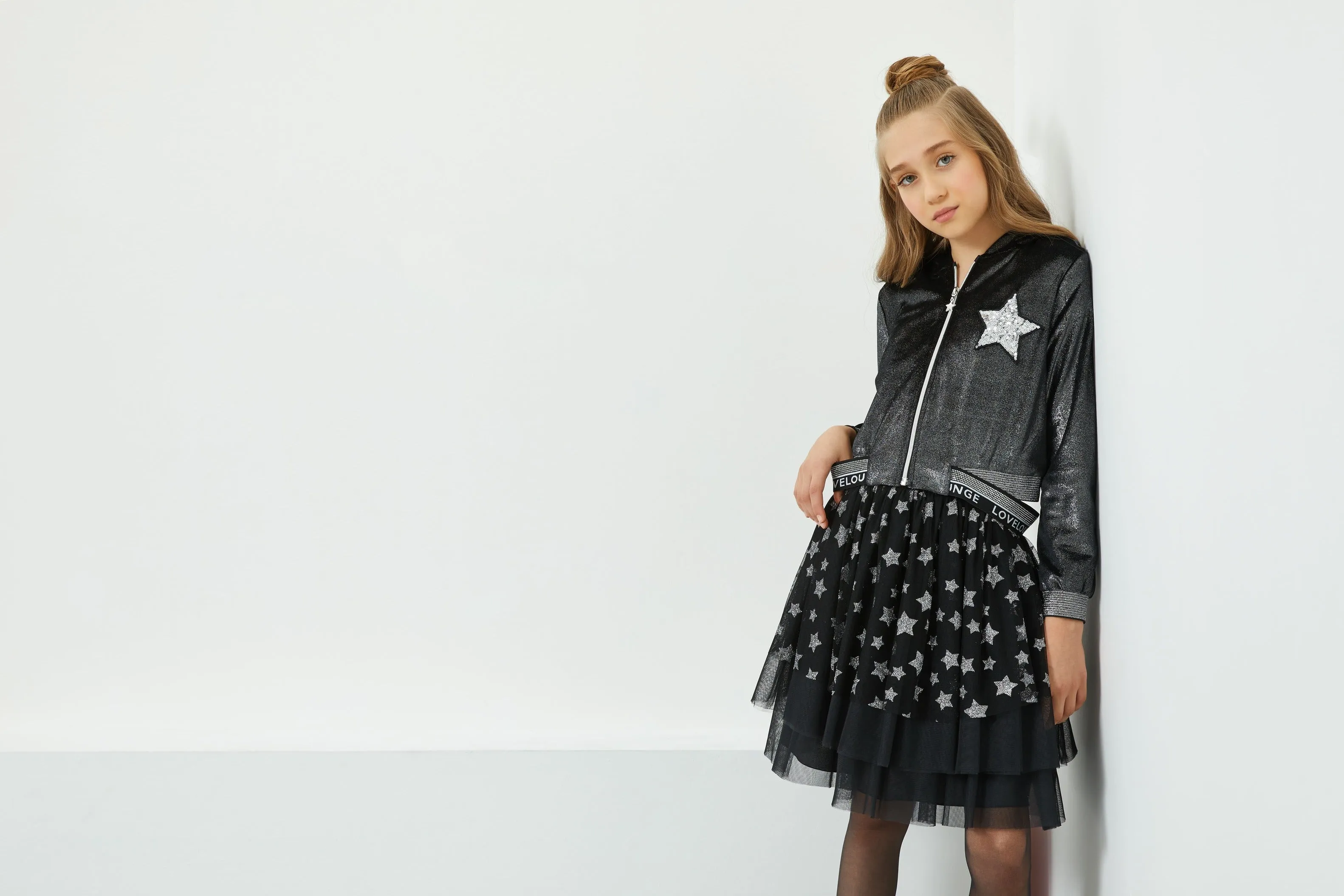 Teen Girl Outfit Velvet Bomber and Tulle Skirt