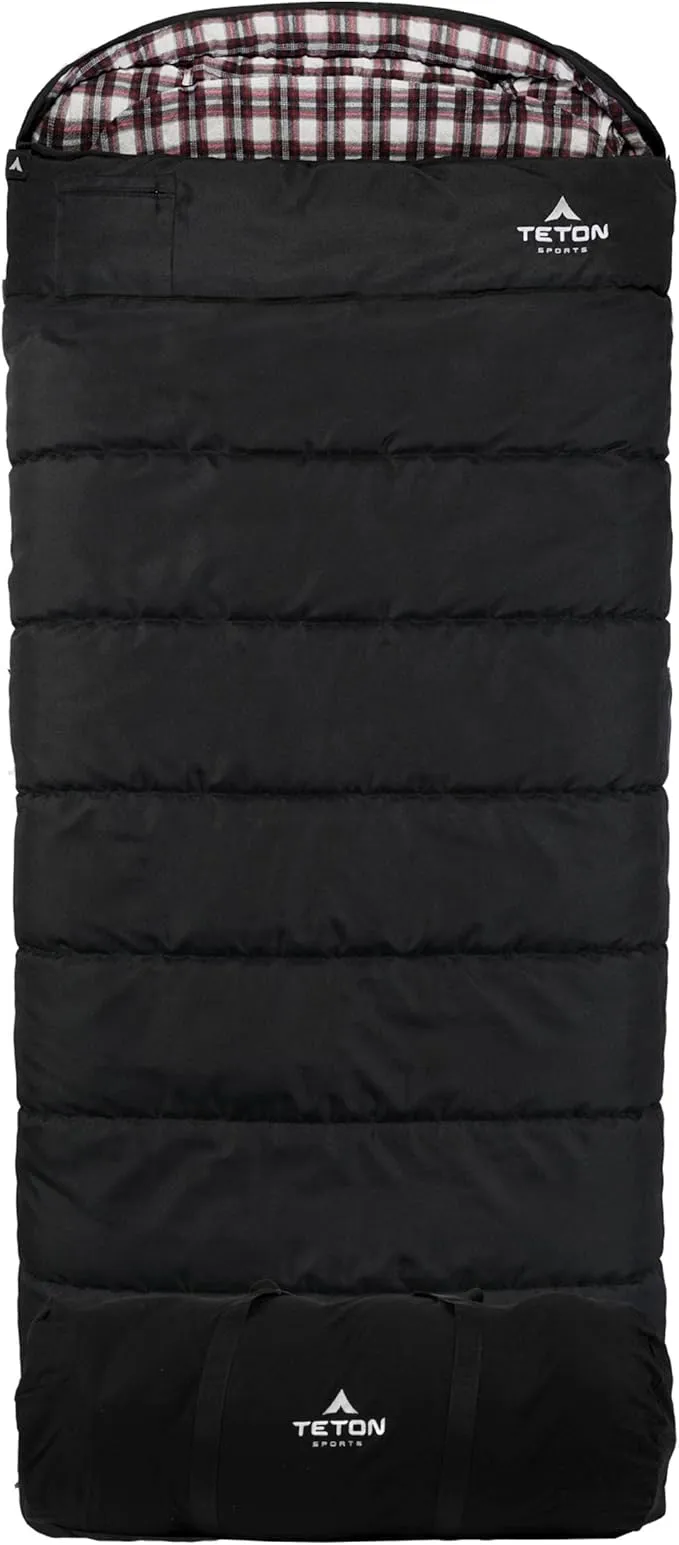 TETON Sports -35 Degree and 0 Degree Sleeping Bag. Warm and Comfortable Camping Sleeping Bag, TETON Tough Canvas Shell for Camping, Hunting, and Cold Weather