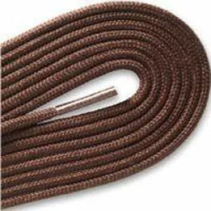 Thin Round Fashion Dress 1/8" Laces - Brown (2 Pair Pack) Shoelaces