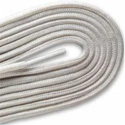 Thin Round Fashion Dress 1/8" Laces - White (2 Pair Pack) Shoelaces