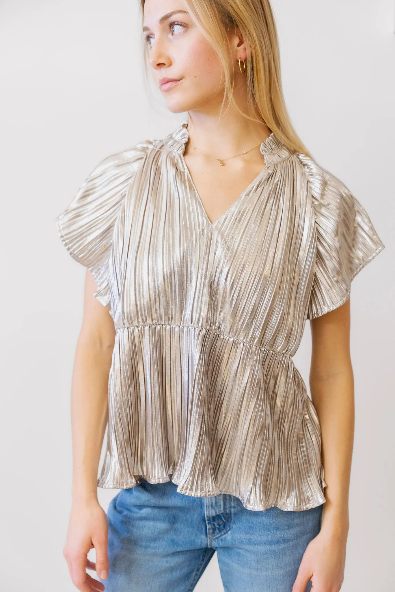 THML Champagne Blouse