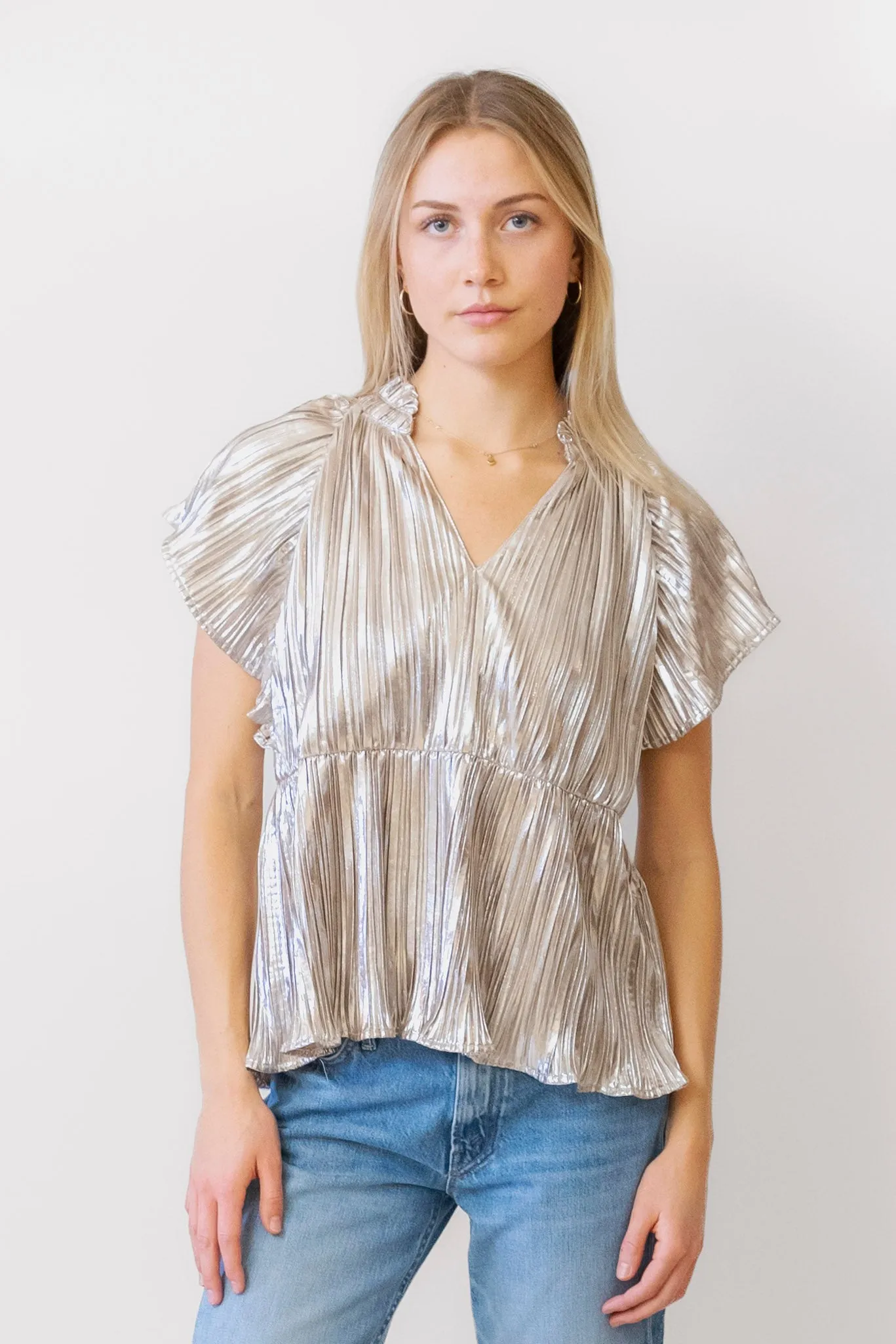 THML Champagne Blouse