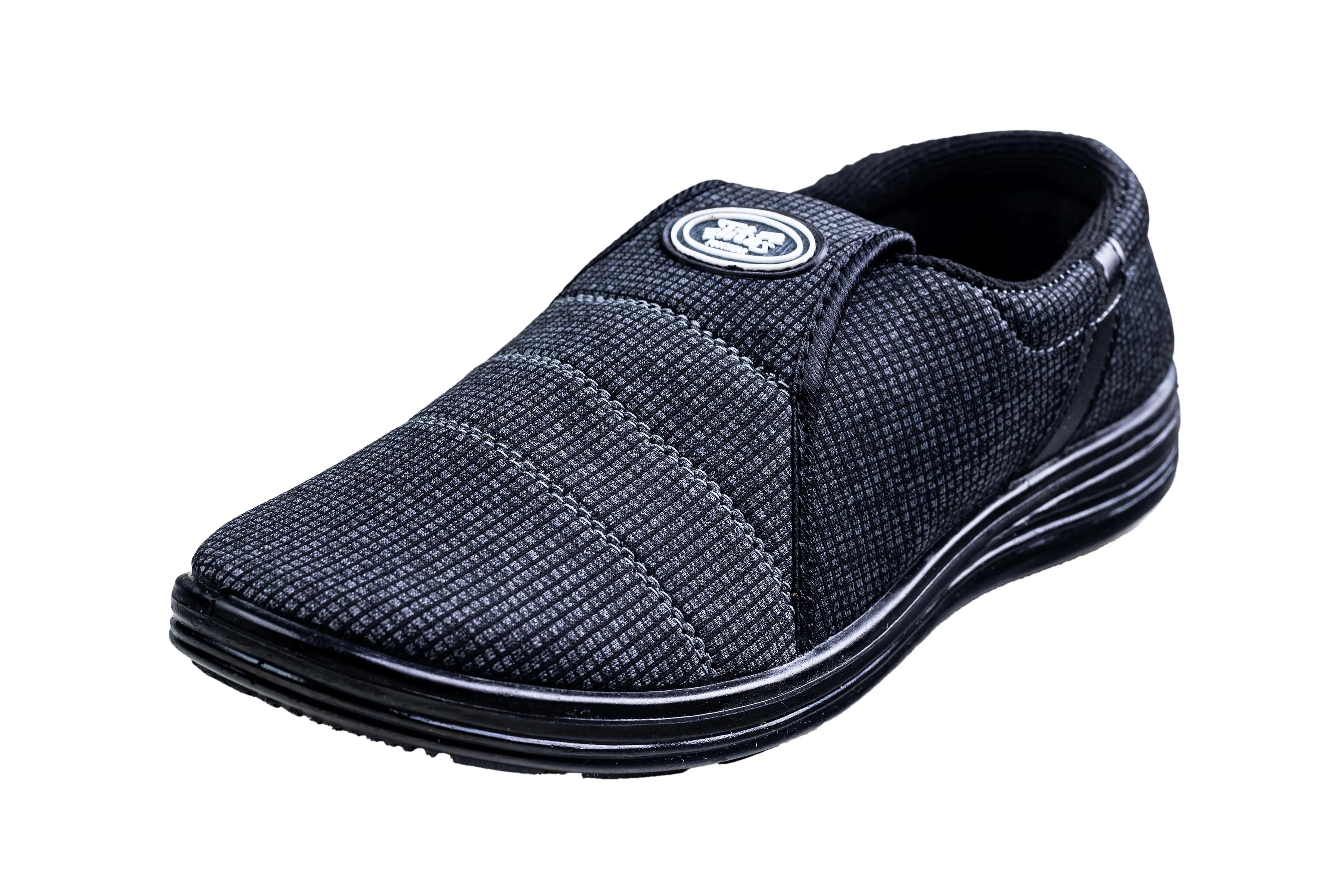 Titas Gents Black Canvas Shoe