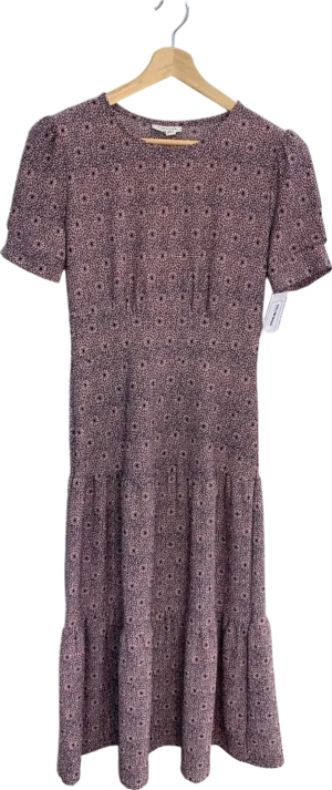 Topshop Pink Geometric Pattern Dress UK 10