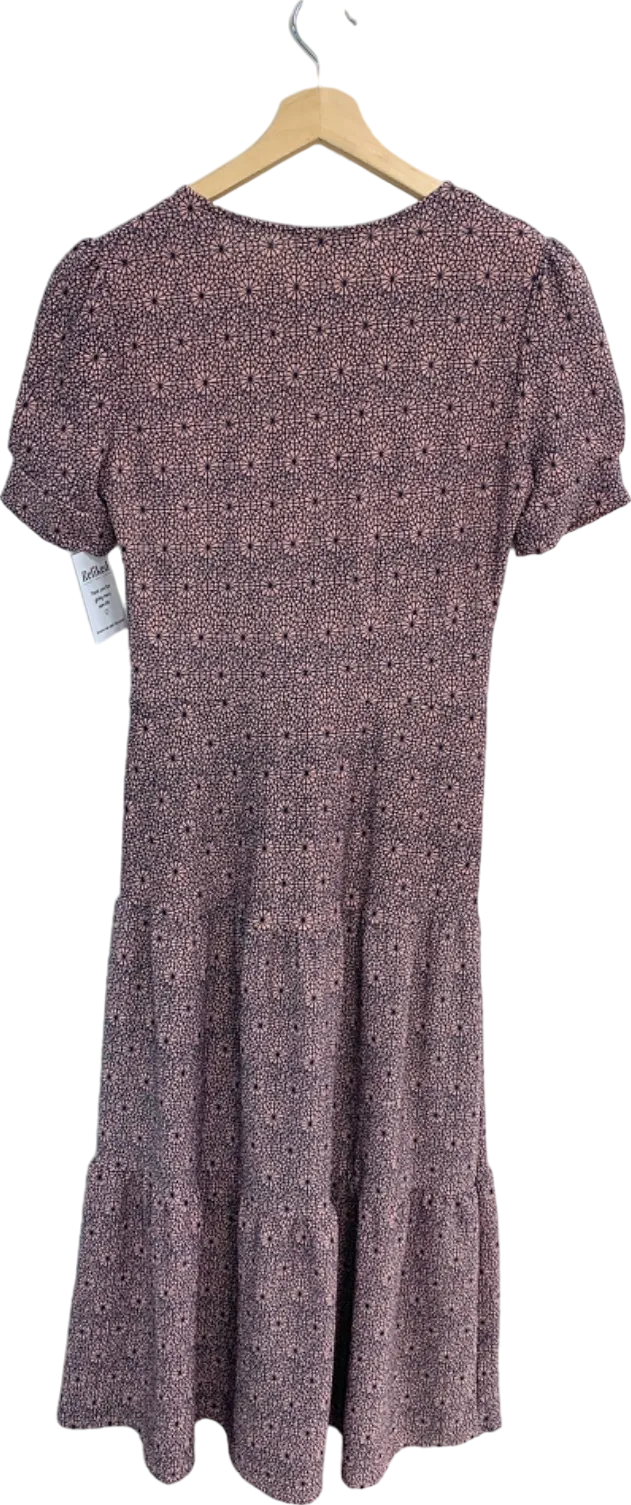 Topshop Pink Geometric Pattern Dress UK 10