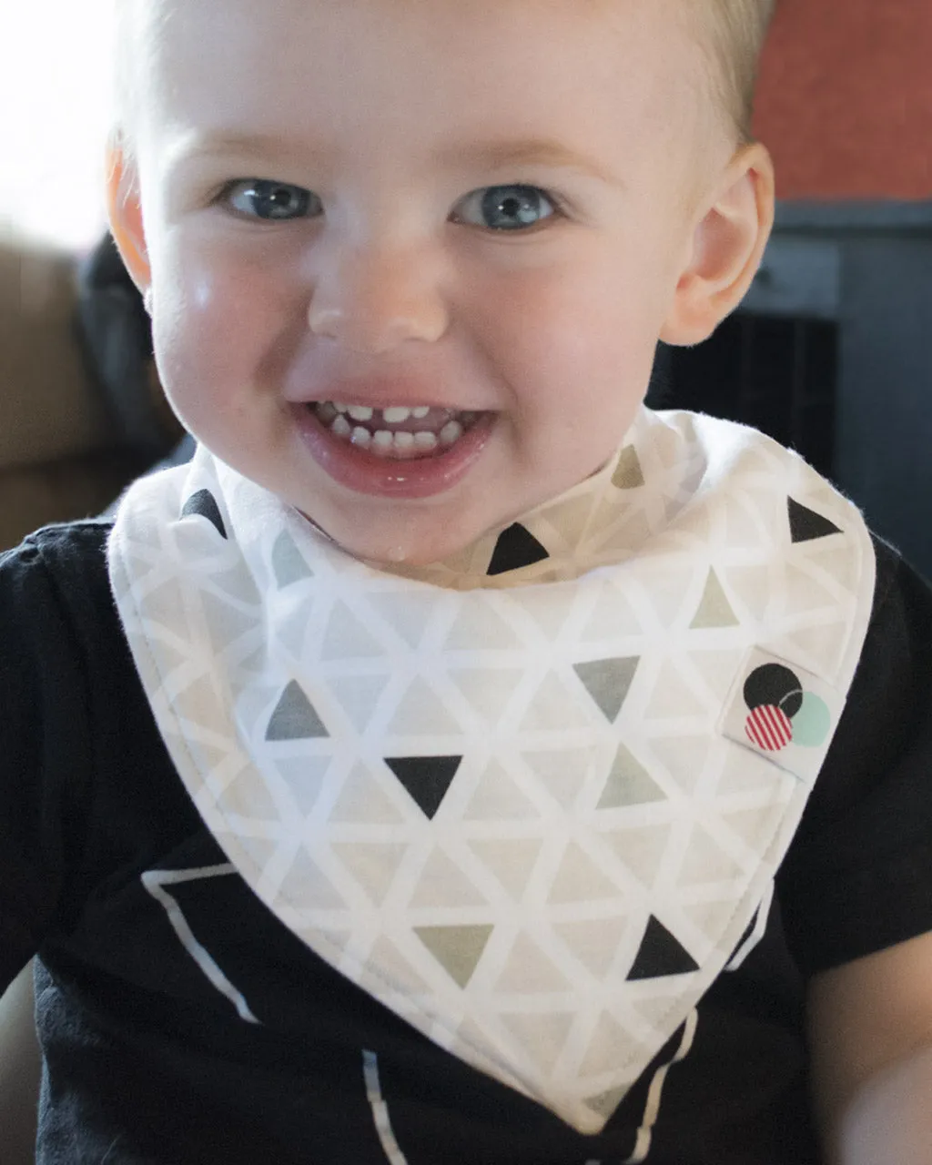 TRIANGLES  | Premium  Baby Bandana Bib