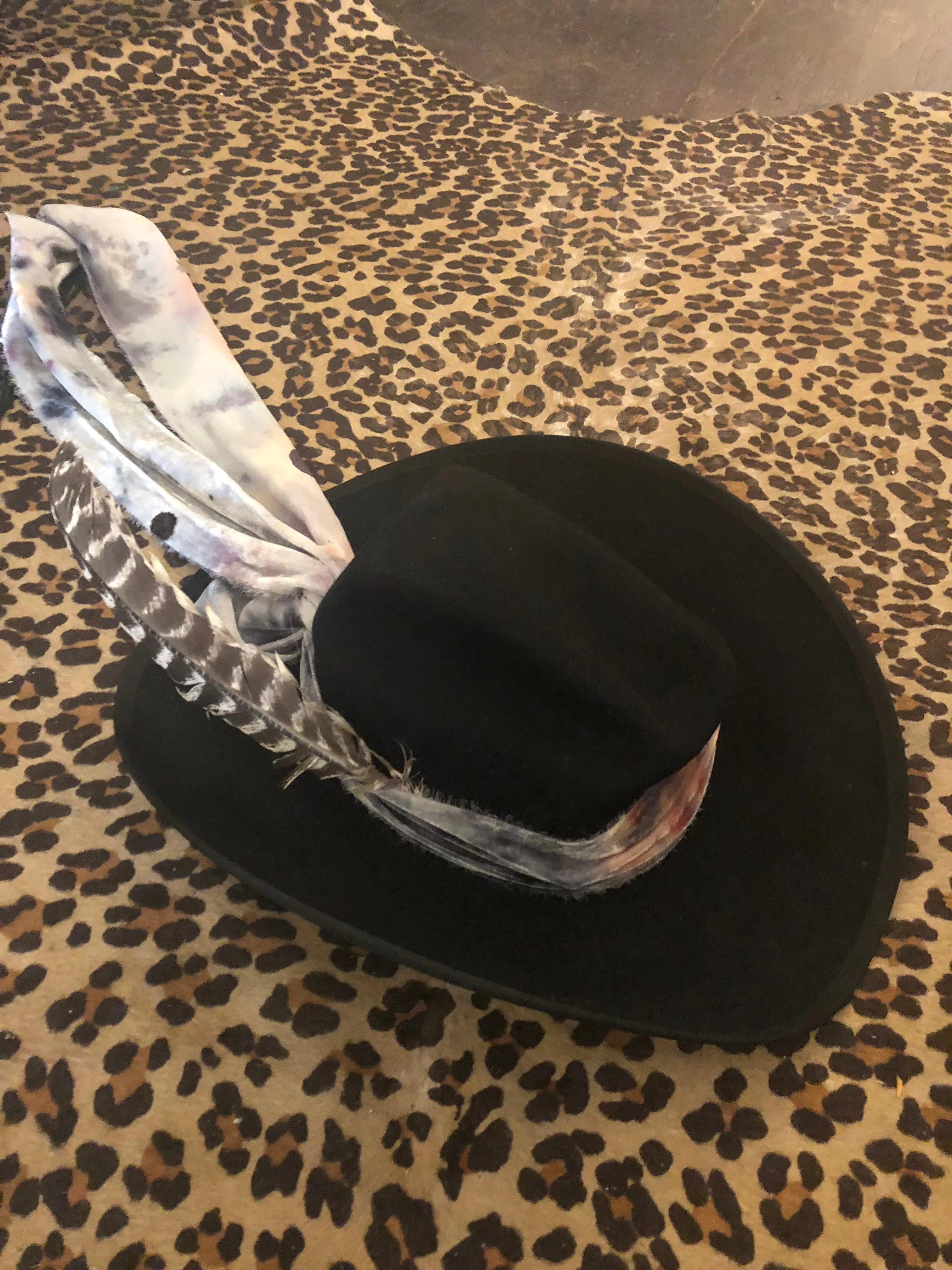 Vintage beaver one of a kind frontier hats