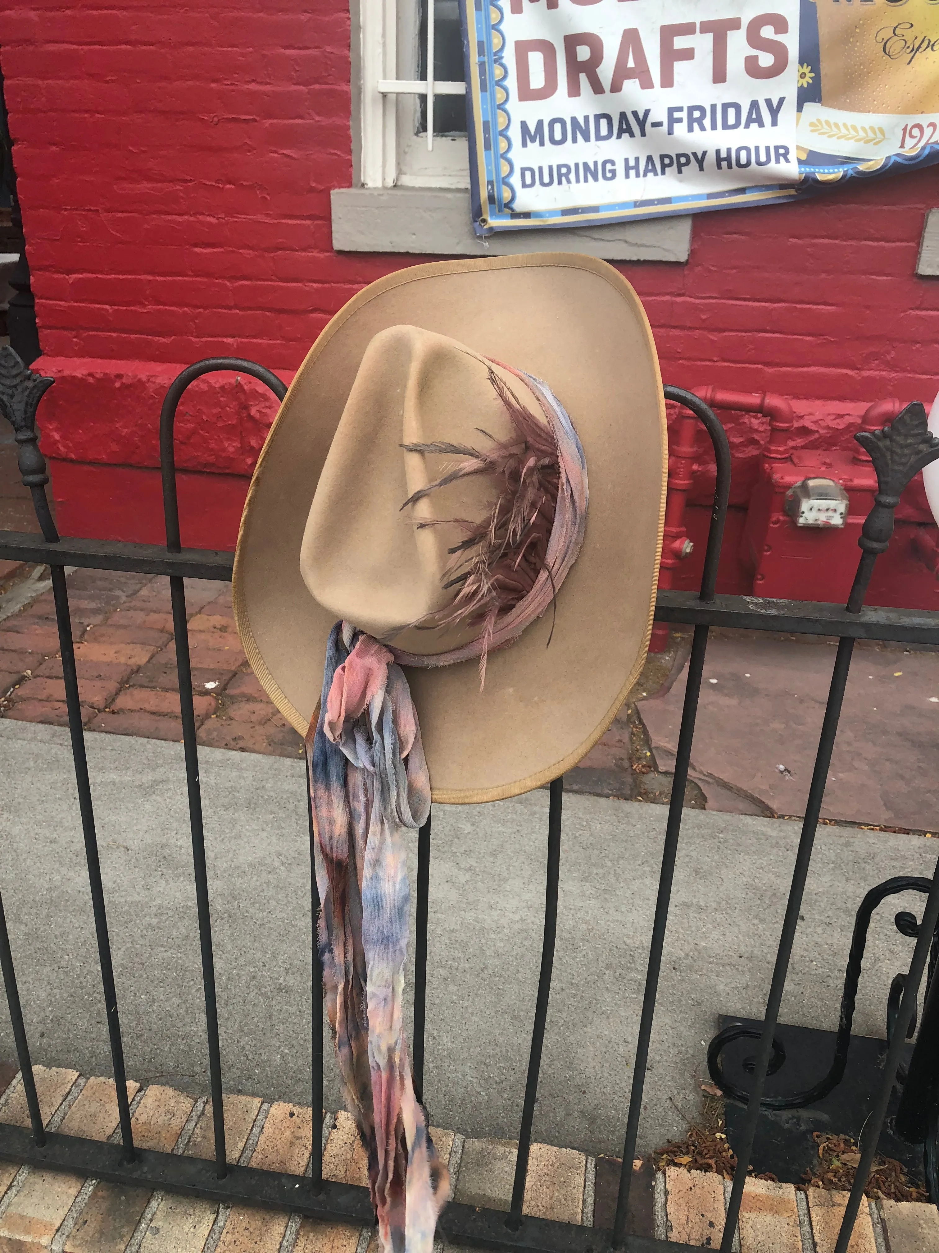 Vintage beaver one of a kind frontier hats