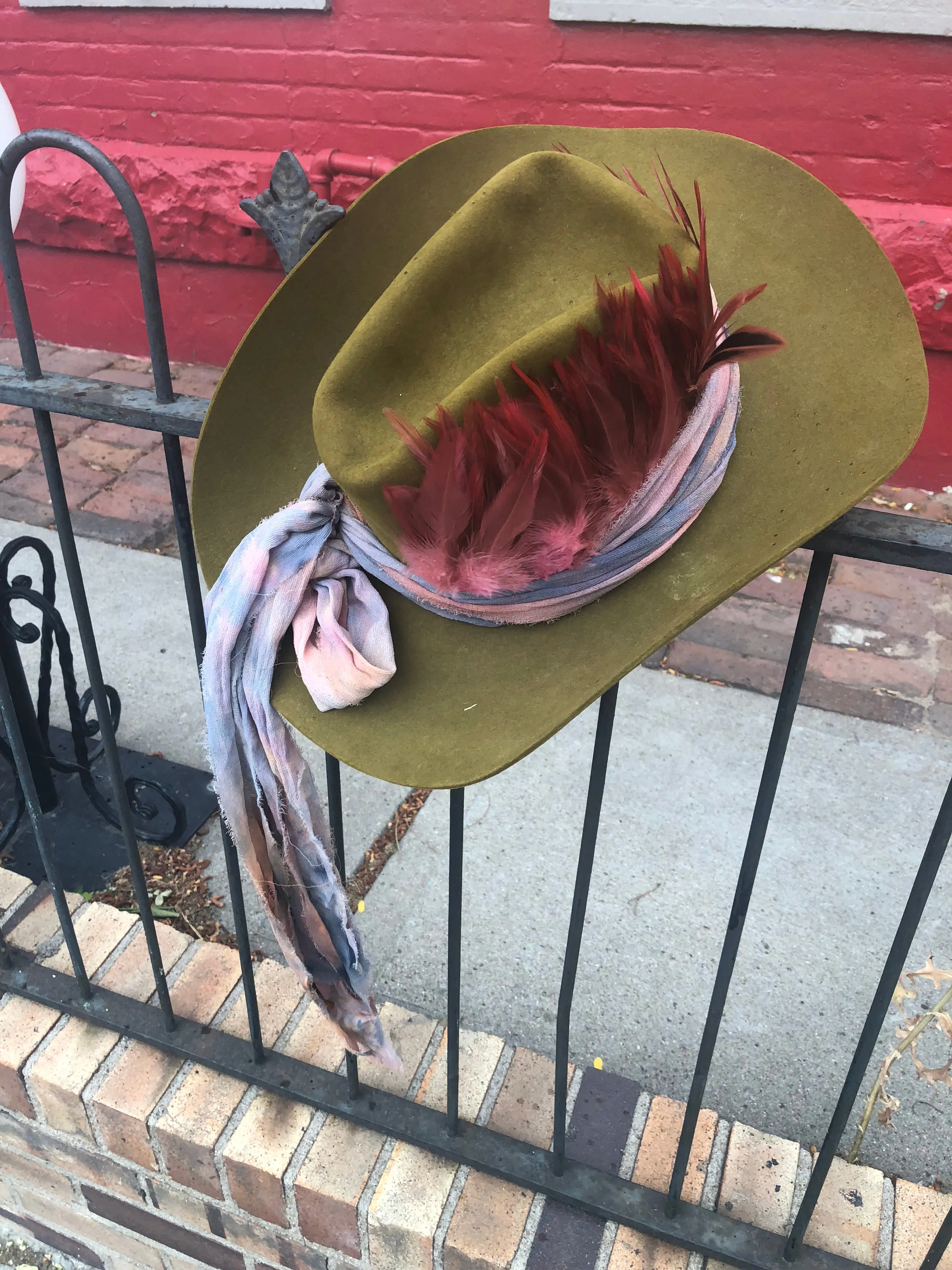 Vintage beaver one of a kind frontier hats