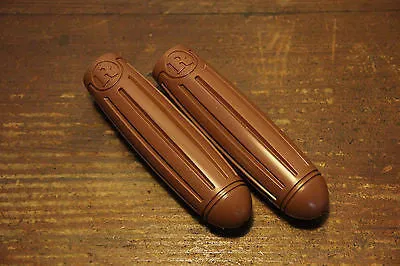 Vintage Bicycle Bike Handlebar Grips Rubber Brown