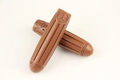 Vintage Bicycle Bike Handlebar Grips Rubber Brown