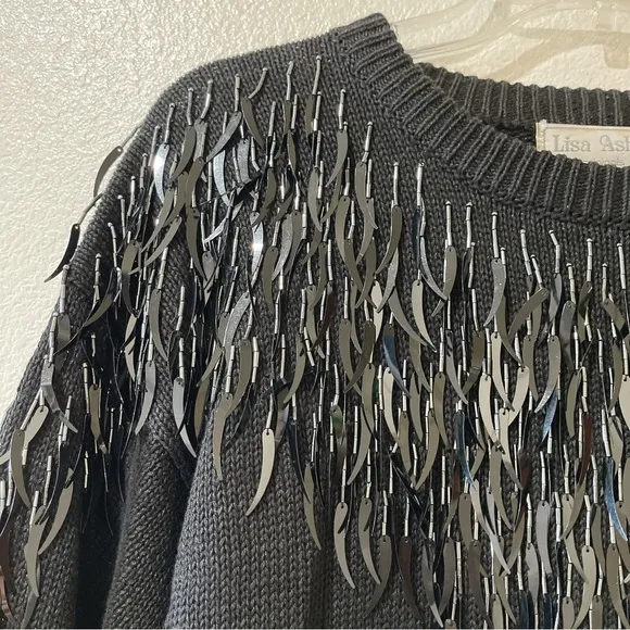 Vintage Black Gothic Sweater 🔲🤍🦇