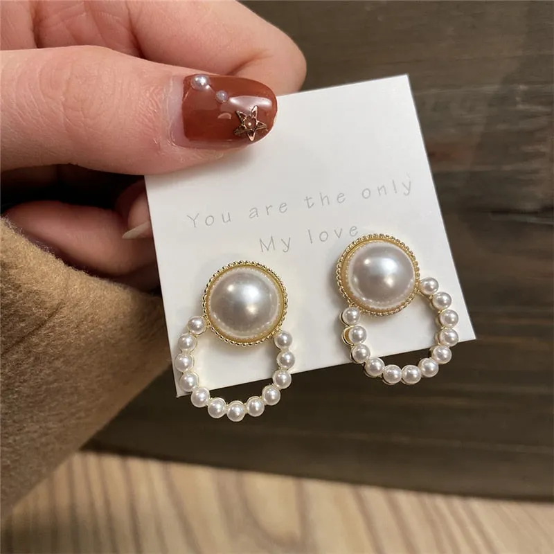 Vintage Bohemian Cubic Zirconia Stud Earrings Set by 17KM