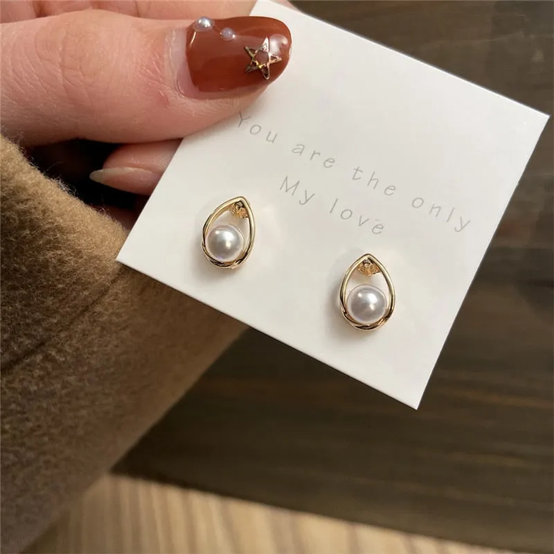 Vintage Bohemian Cubic Zirconia Stud Earrings Set by 17KM