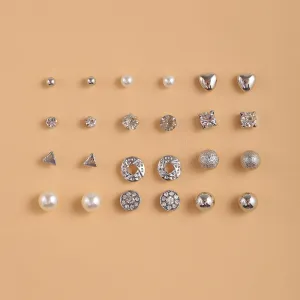 Vintage Bohemian Cubic Zirconia Stud Earrings Set by 17KM