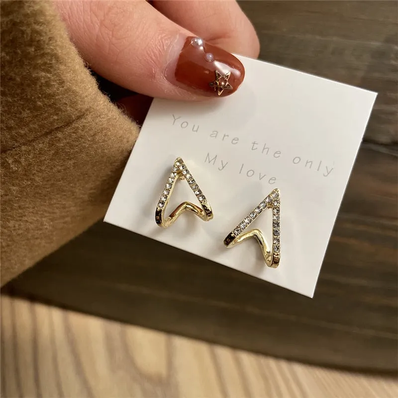 Vintage Bohemian Cubic Zirconia Stud Earrings Set by 17KM