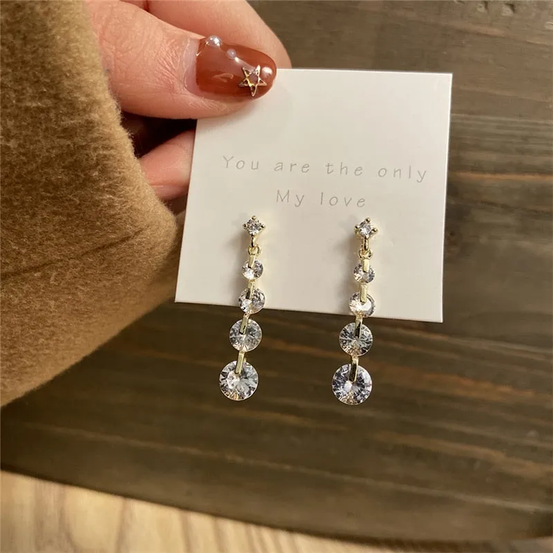 Vintage Bohemian Cubic Zirconia Stud Earrings Set by 17KM