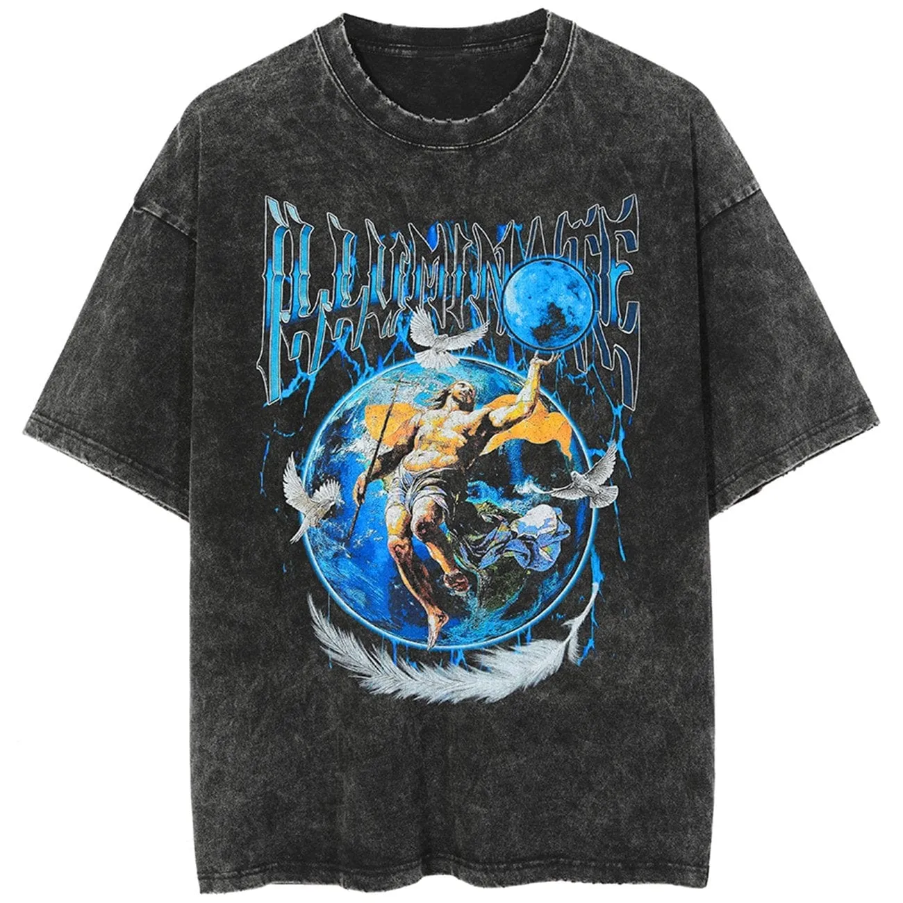 Vintage Brave Earth Cotton Washed Graphic Tee