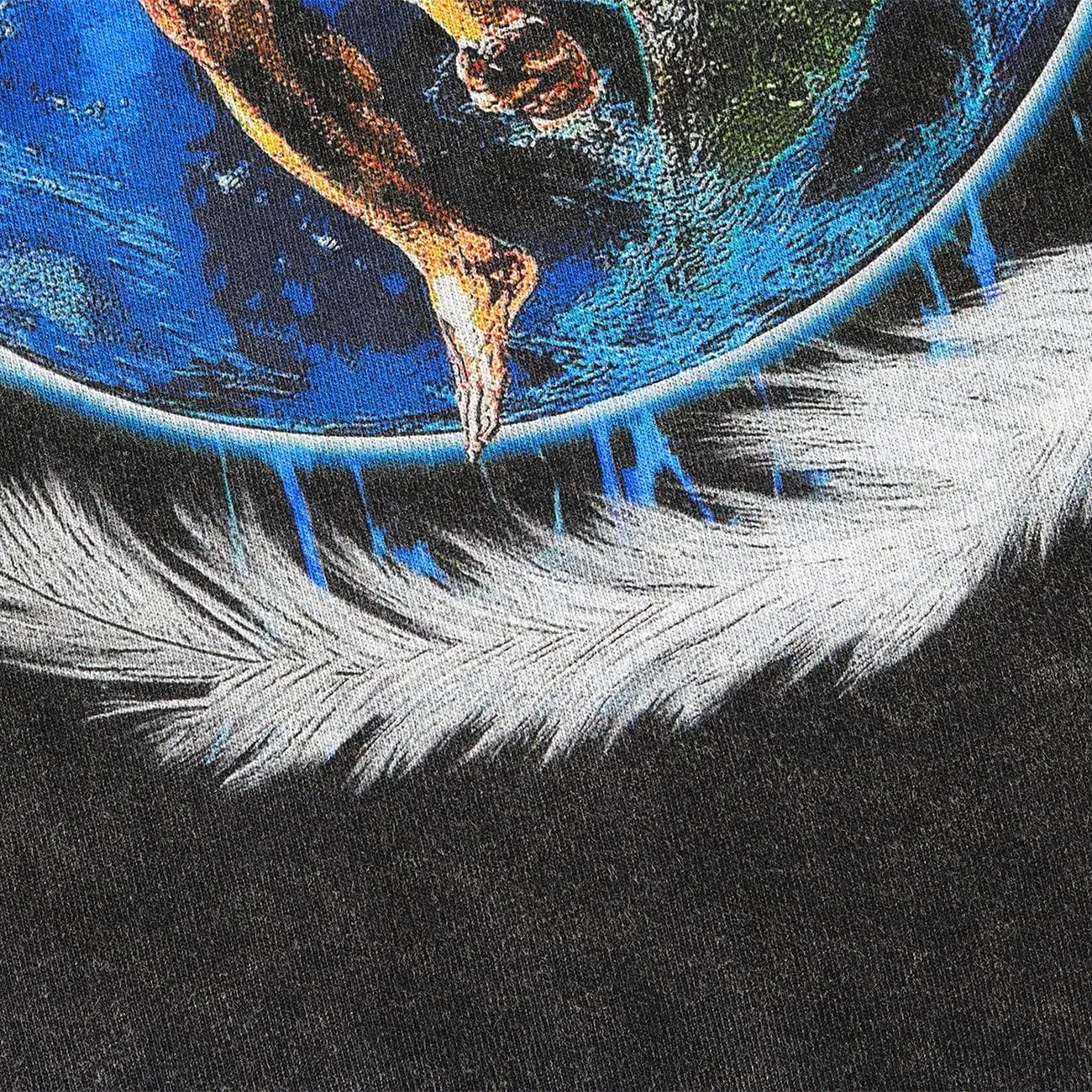 Vintage Brave Earth Cotton Washed Graphic Tee
