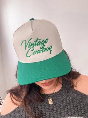 Vintage Cowboy Two Tone Trucker Hat