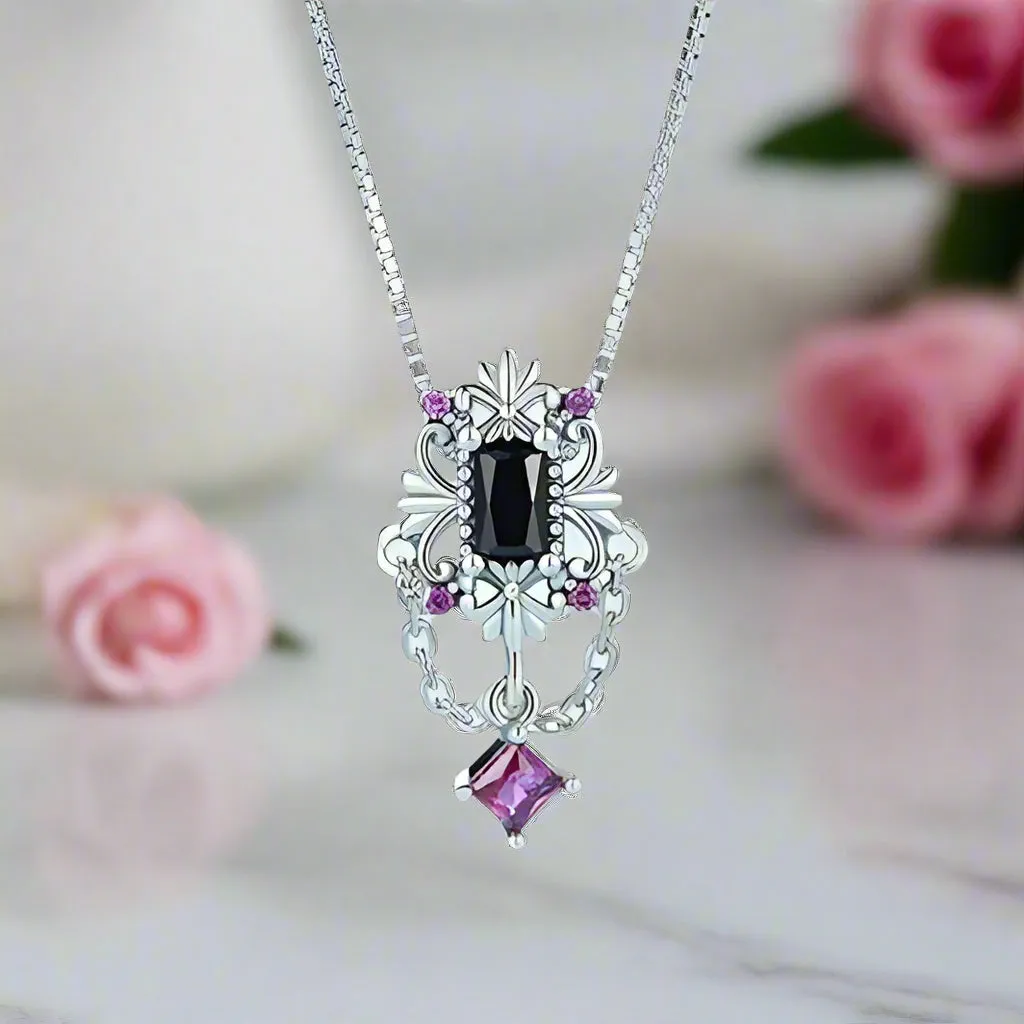 Vintage Fleur-de-lis Gothic Style Necklace