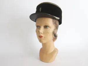 Vintage French Military Infantry Chasseurs Kepi Hat  (6 7/8)