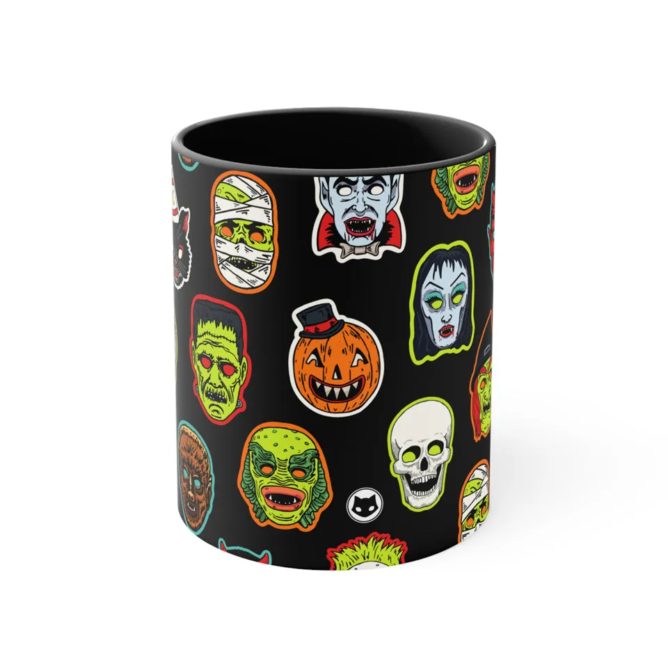 Vintage Halloween Mask Mug
