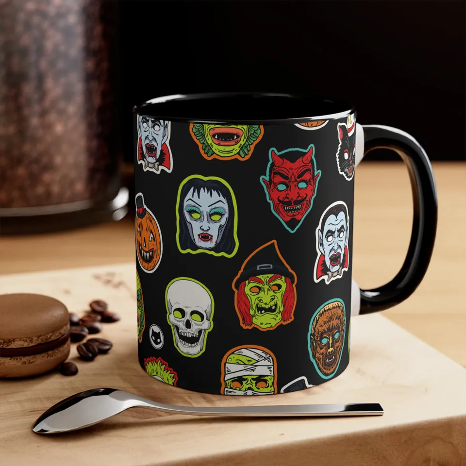 Vintage Halloween Mask Mug