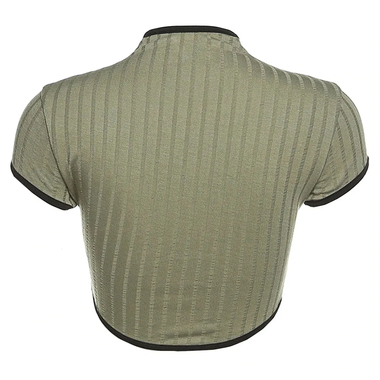 Vintage Hollow Out Slim Fit Tee