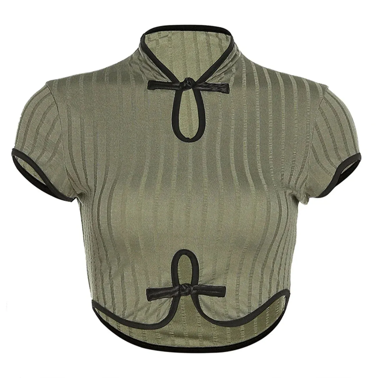 Vintage Hollow Out Slim Fit Tee