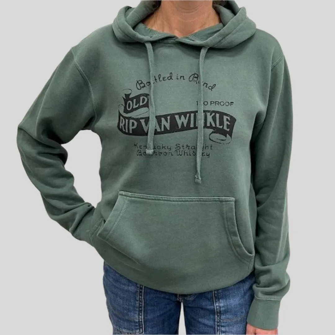 Vintage Label Hooded Sweatshirt in Alpine Green (6 Pack)