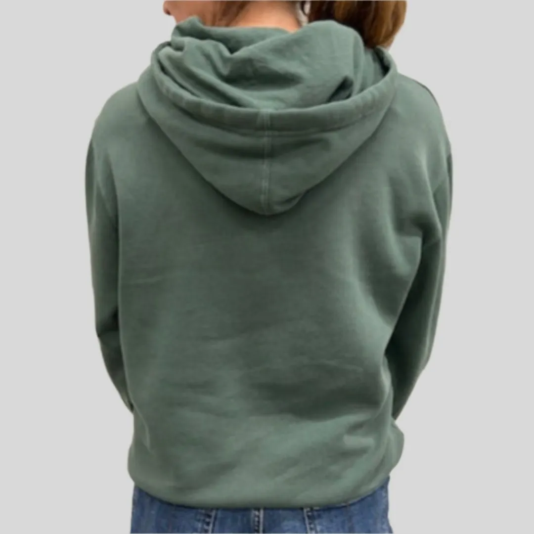 Vintage Label Hooded Sweatshirt in Alpine Green (6 Pack)