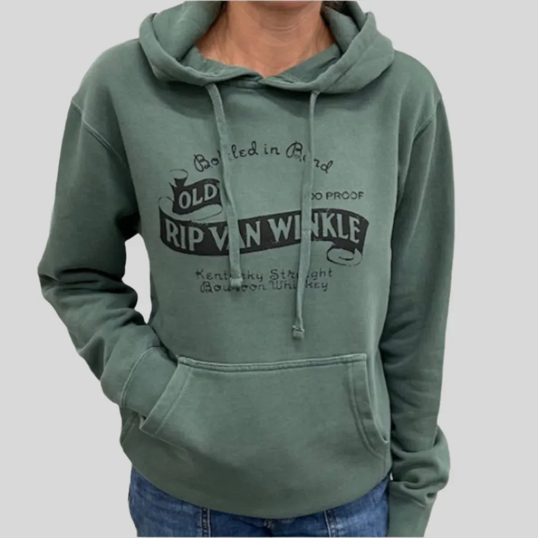 Vintage Label Hooded Sweatshirt in Alpine Green (6 Pack)