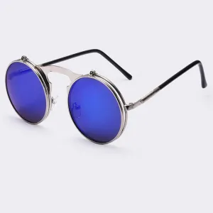 Vintage Steampunk Flip-Up Sunglasses