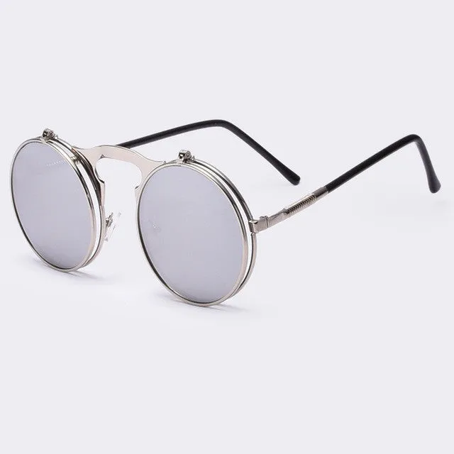 Vintage Steampunk Flip-Up Sunglasses