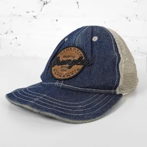 Vintage Wrangler Denim Cap - Blue