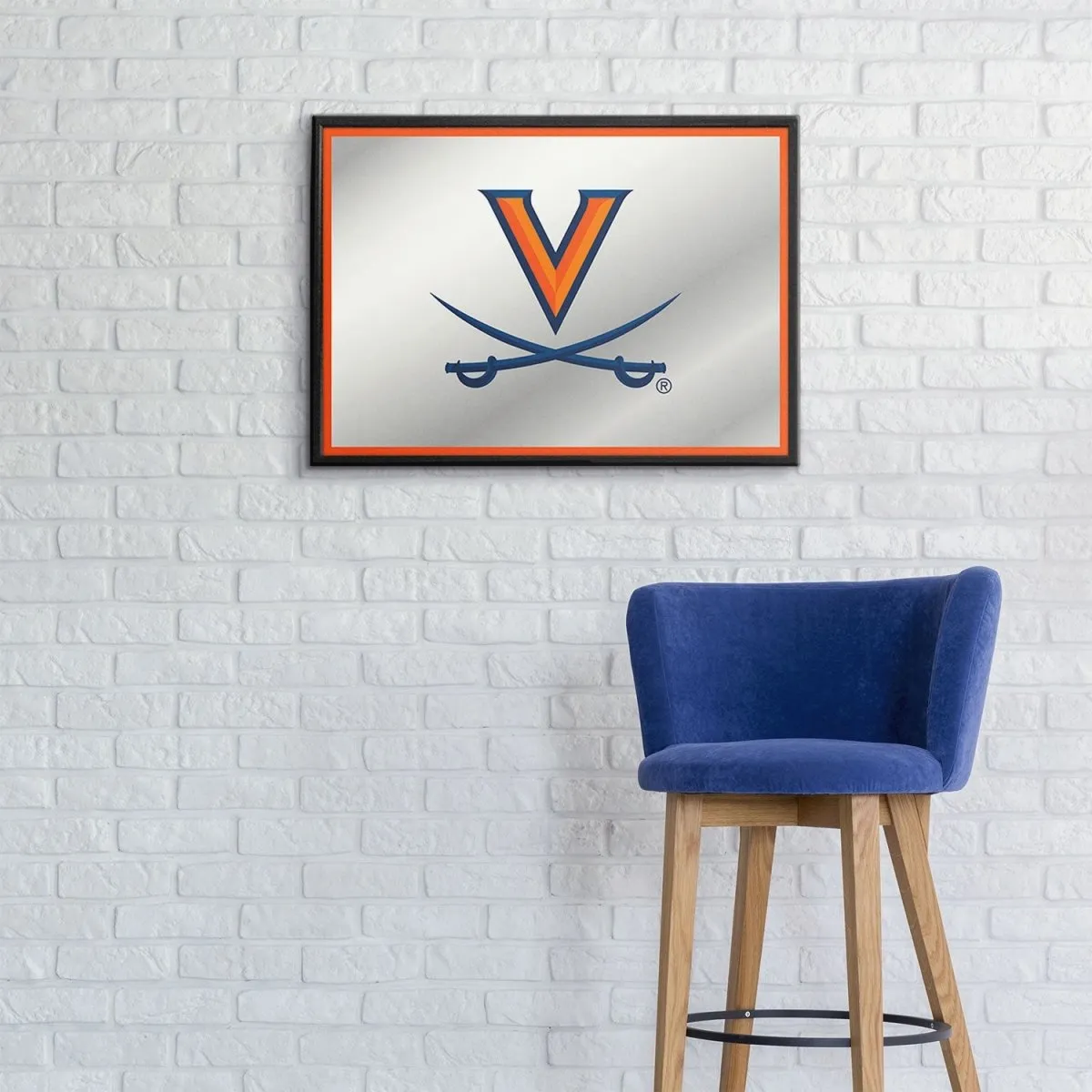 Virginia Cavaliers: Framed Mirrored Wall Sign