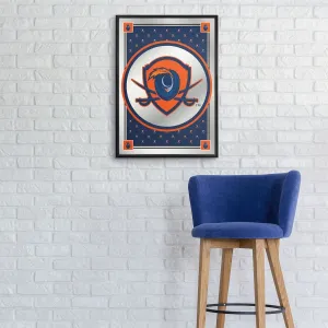 Virginia Cavaliers: Team Spirit, Shield - Framed Mirrored Wall Sign