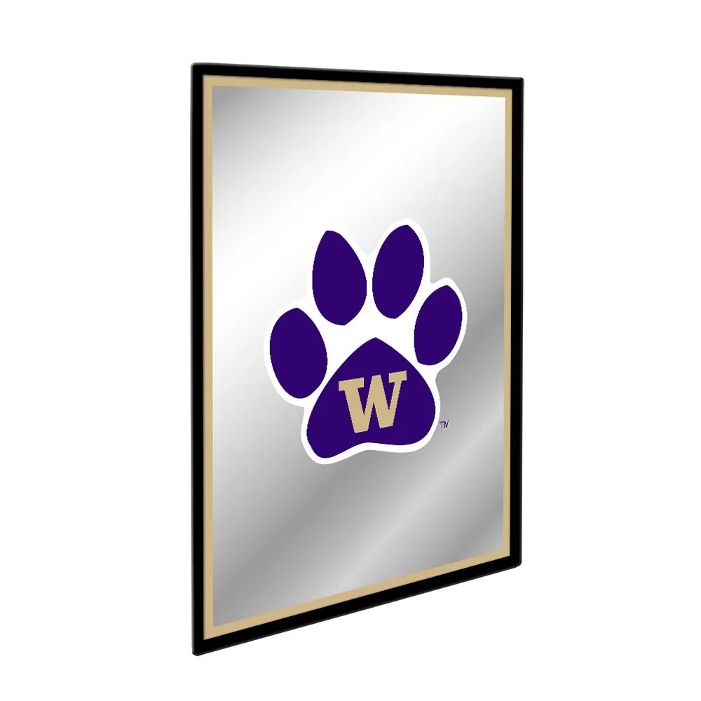 Washington Huskies: Paw - Framed Mirrored Wall Sign