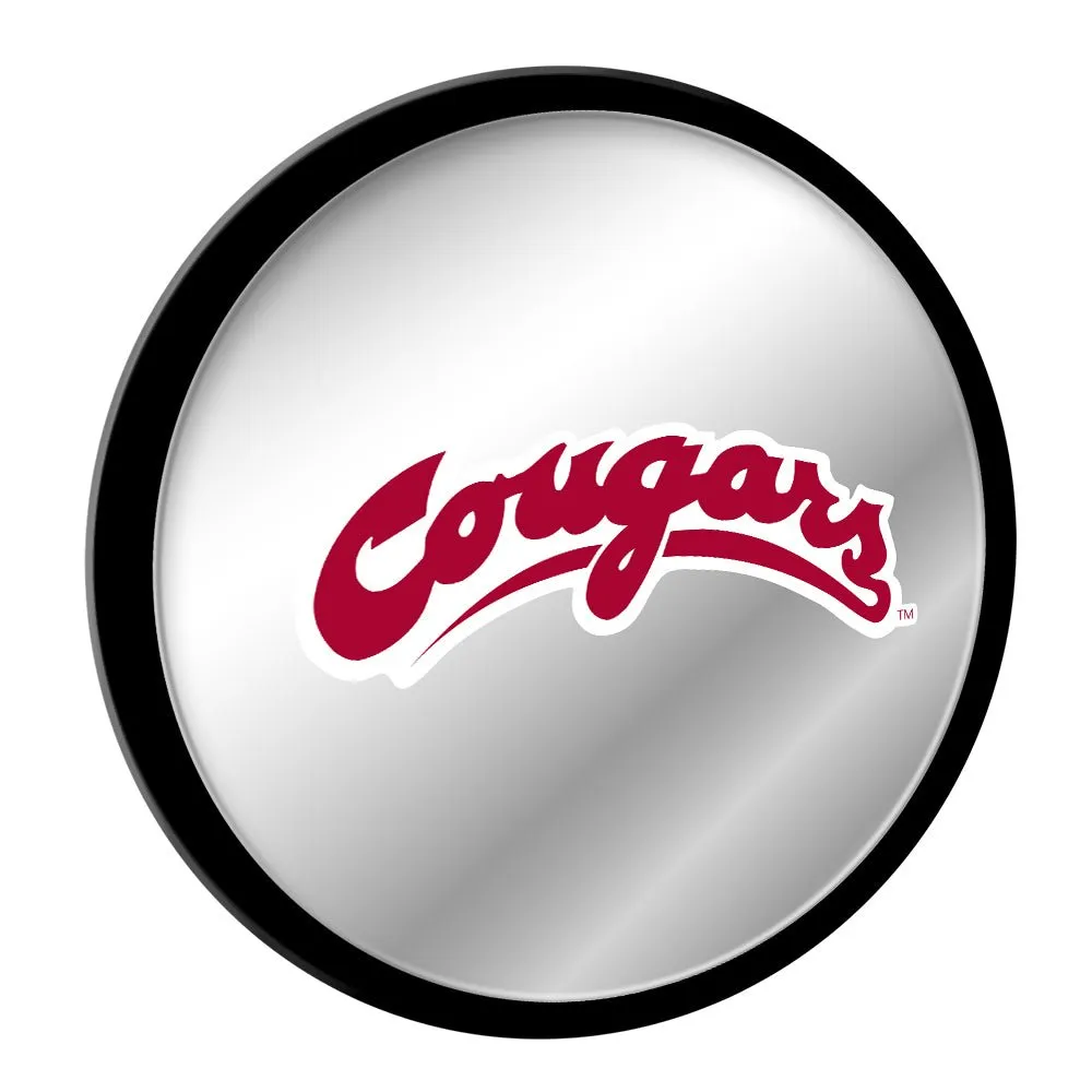 Washington State Cougars: Modern Disc Mirrored Wall Sign