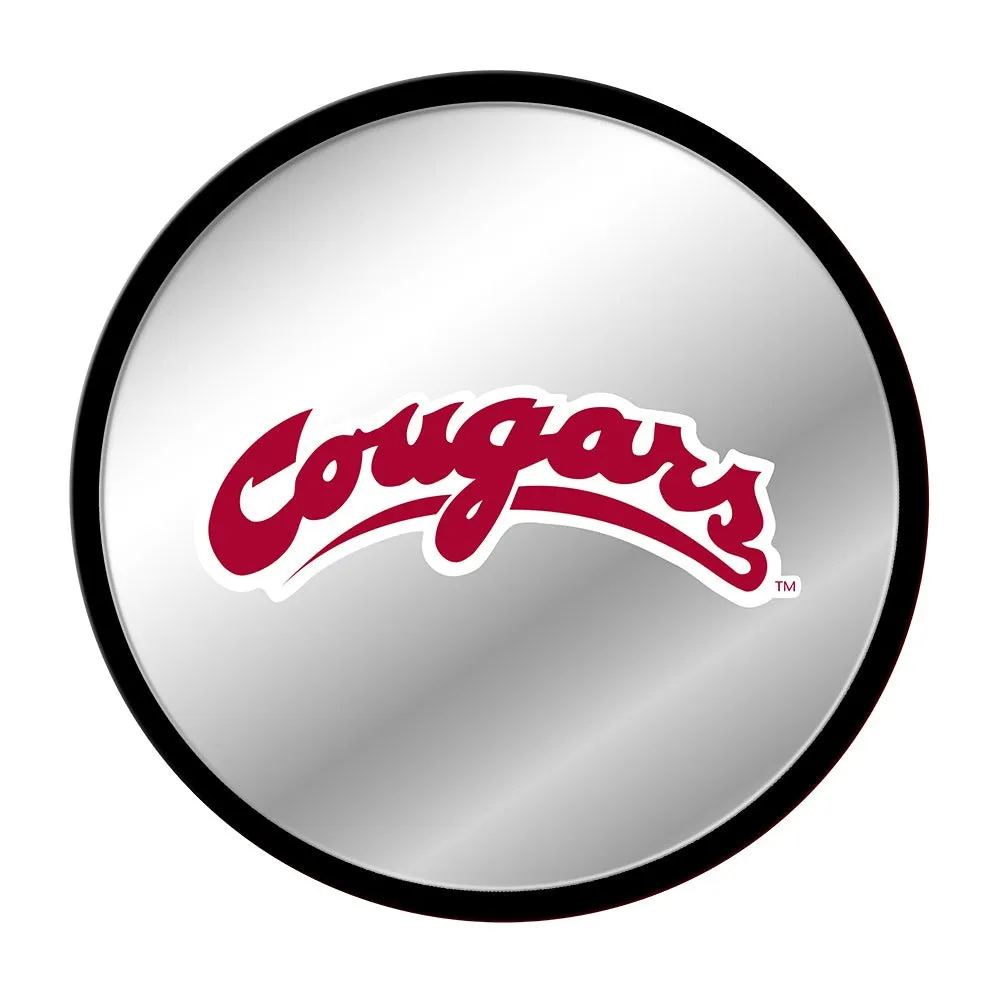 Washington State Cougars: Modern Disc Mirrored Wall Sign
