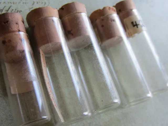 Watch Vials - Glass bottles-  Vintage  - u43