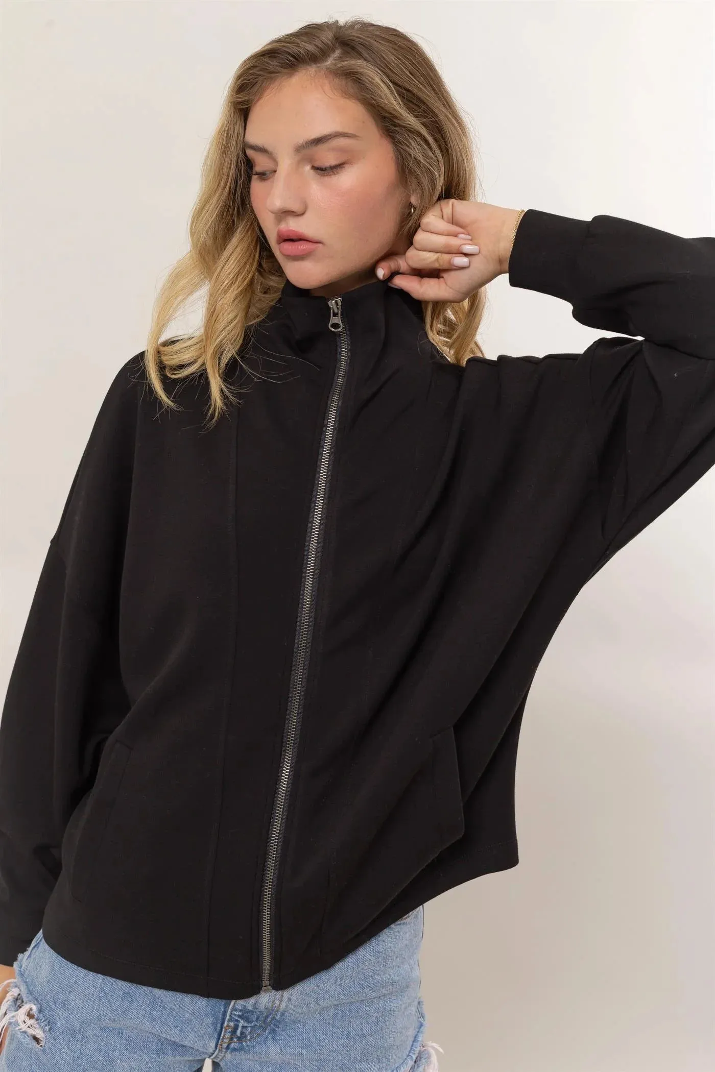 Well Played Zip-Up High Neck Jacket