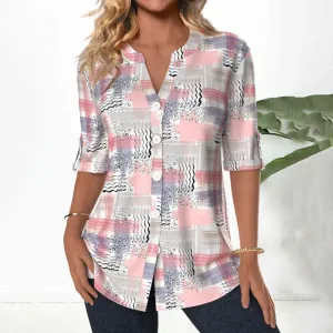 Women's casual printed Jade blouse