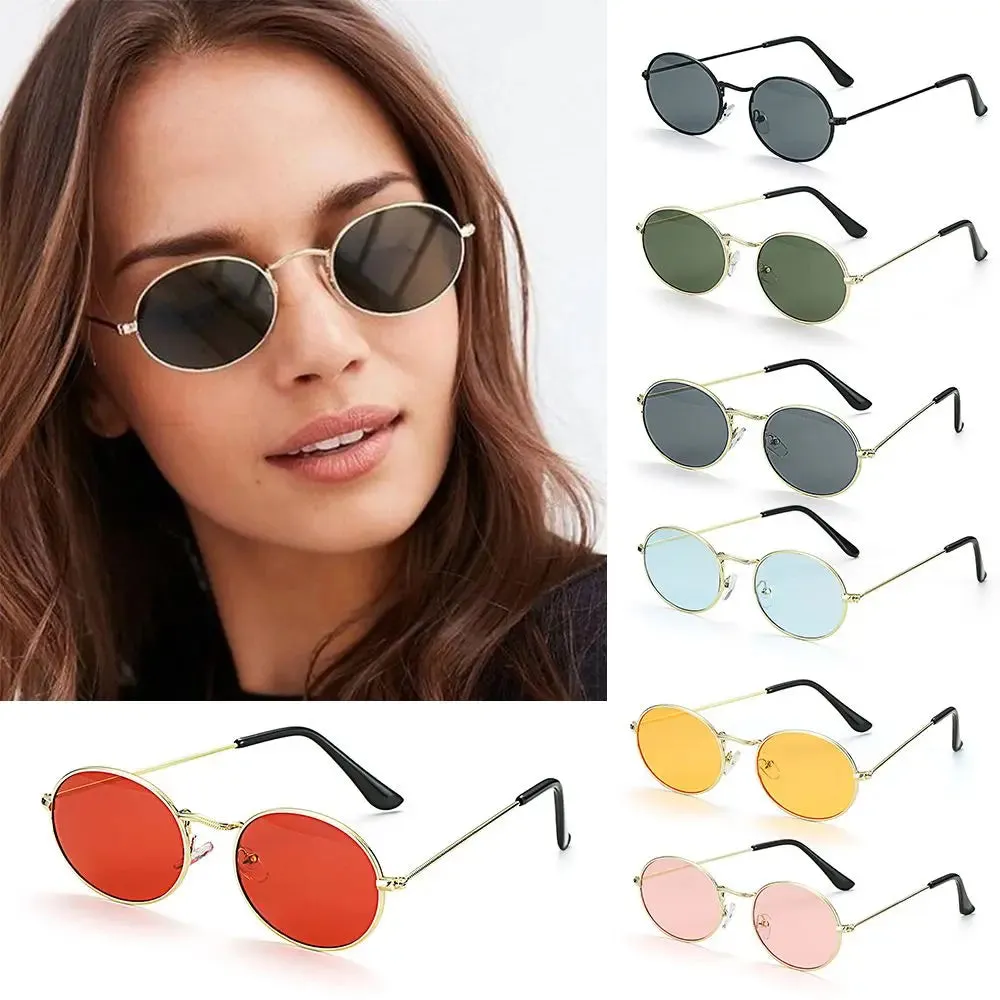 Women’s Steampunk Oval Sunglasses