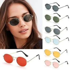 Women’s Steampunk Oval Sunglasses