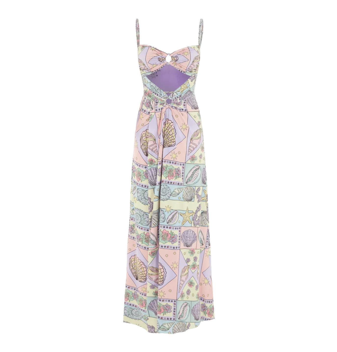 Zoe Exclusive Print Purple Party Dress
